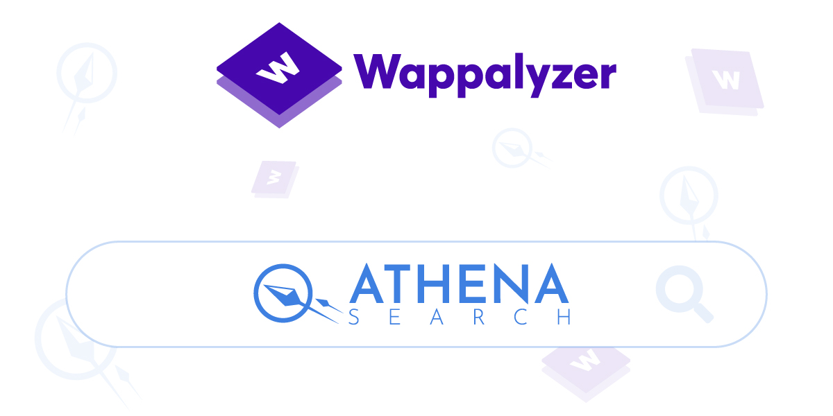 Athena Search Just Got Wappalyzed